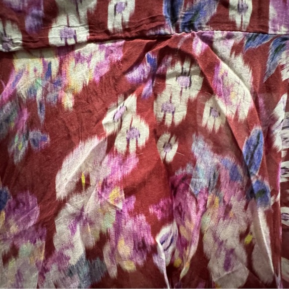 AMUR Laura Floral Silk One Shoulder Dress Size 2 Lavender Purple Asymmetric Hem - Picture 14 of 16